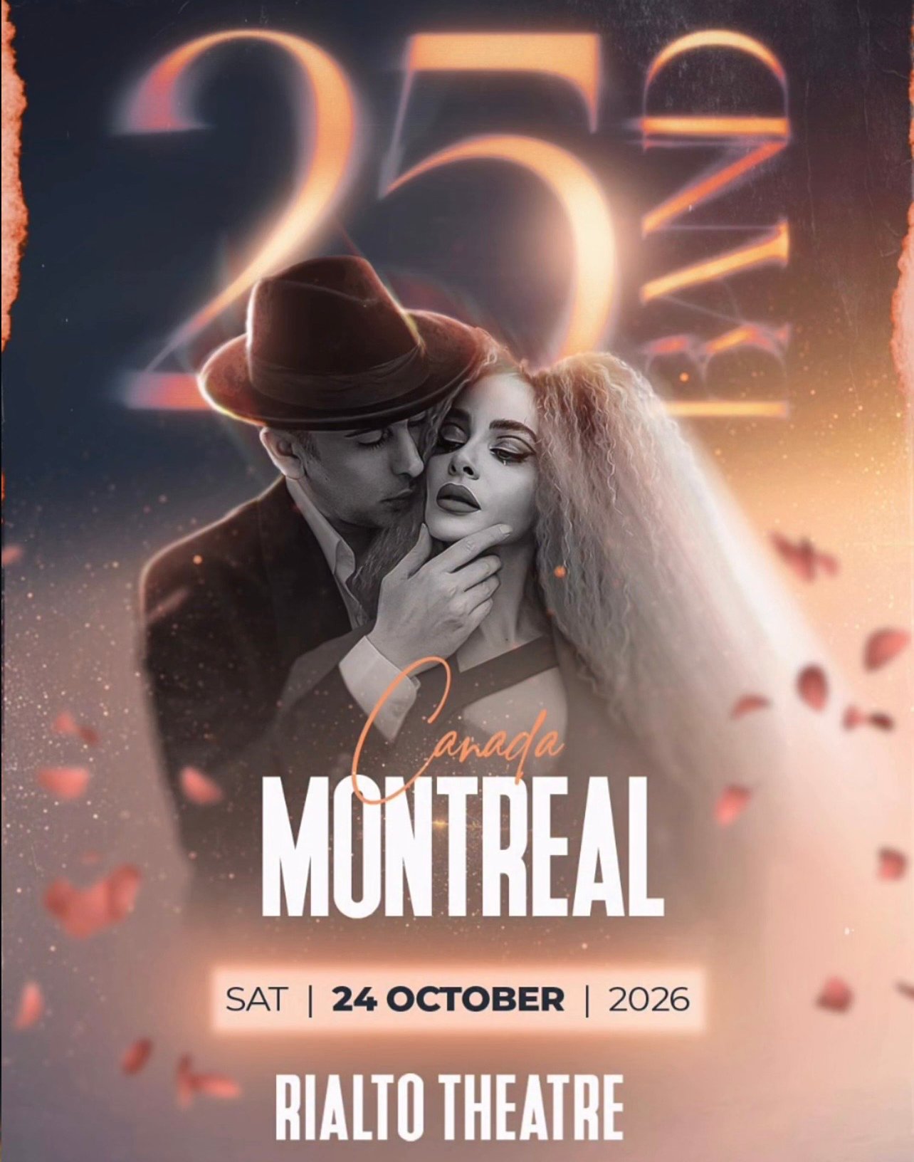 25Band Montreal concert flyer